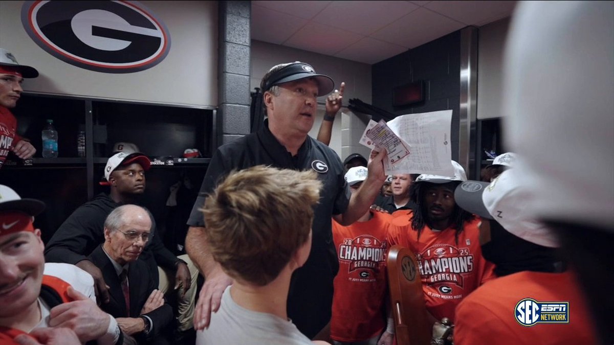 Kirby Smart's locker room speech after winning the SEC Championship 🔥 SEC Inside: Georgia Football