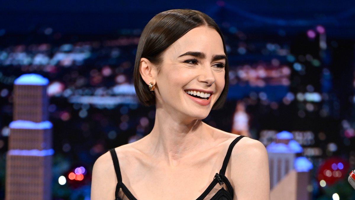 .Lily Collins reacts to World Leaders fighting over Emily in Paris 🤣 #FallonTonight