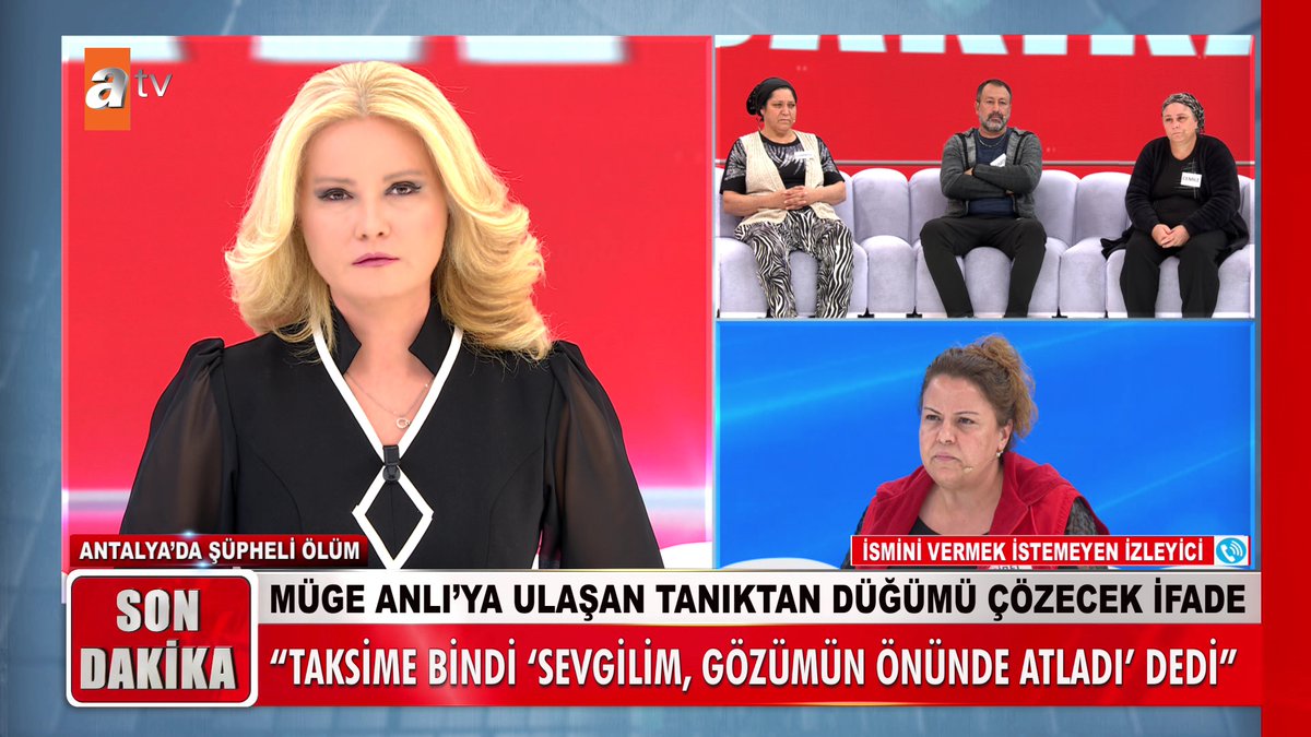 Müge Anlı'ya ulaşan tanıktan düğümü çözecek ifade! "Taksime bindi, 'Sevgilim, gözümün önünde atladı' dedi" #MügeAnlıİleTatlıSert #MügeAnlı atv