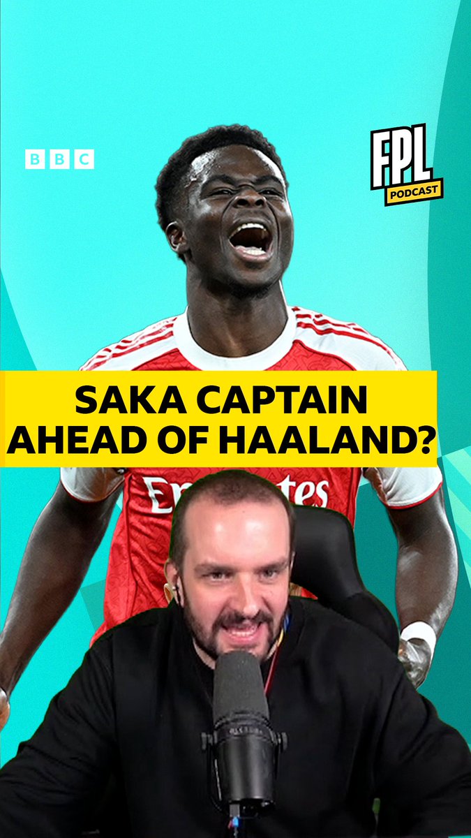 "It's Saka or no one" ©️ 🪄 Andy makes the case for Saka as your captain. Agree or stick with Haaland? 🤔 #BBCFPL