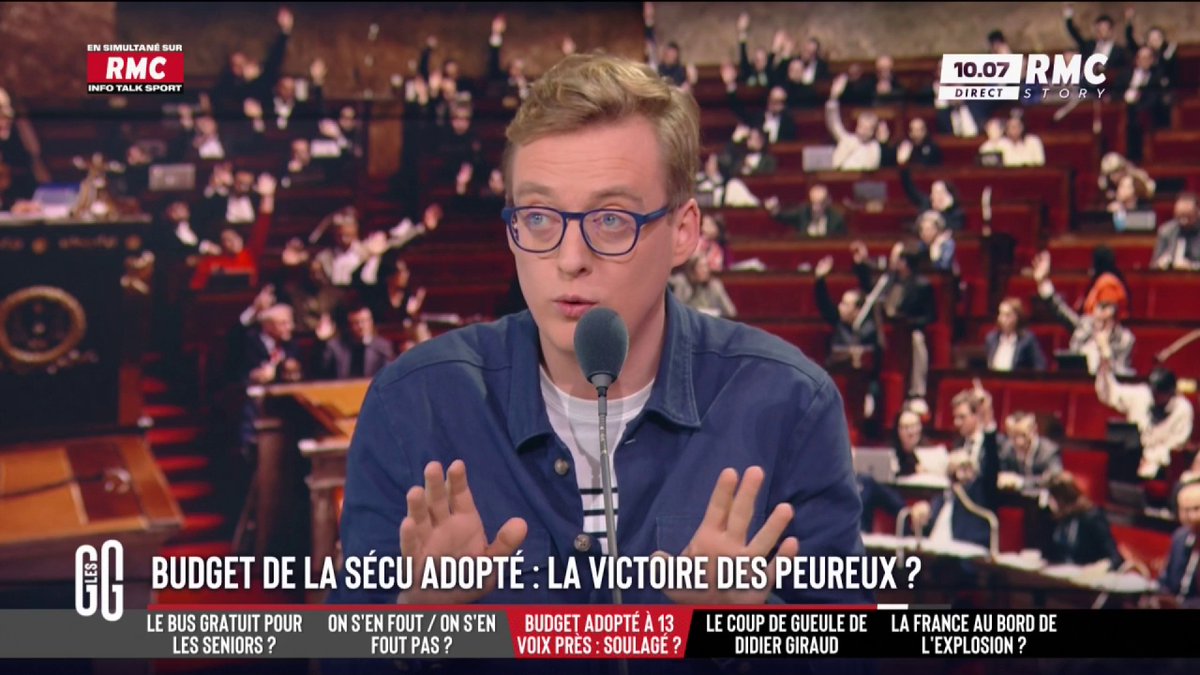 🗳️ Budget de la Sécu voté à 13 voix près 🗣️ Antoine Diers : "On parle de 24 milliards de déficit ! On est en train d'ouvrir le champagne pour un texte avec 24 milliards de déficit ! Ce qui me dégoûte, c'est de voir que des députés LR/Horizons ont voté ce texte !" #GGRMC