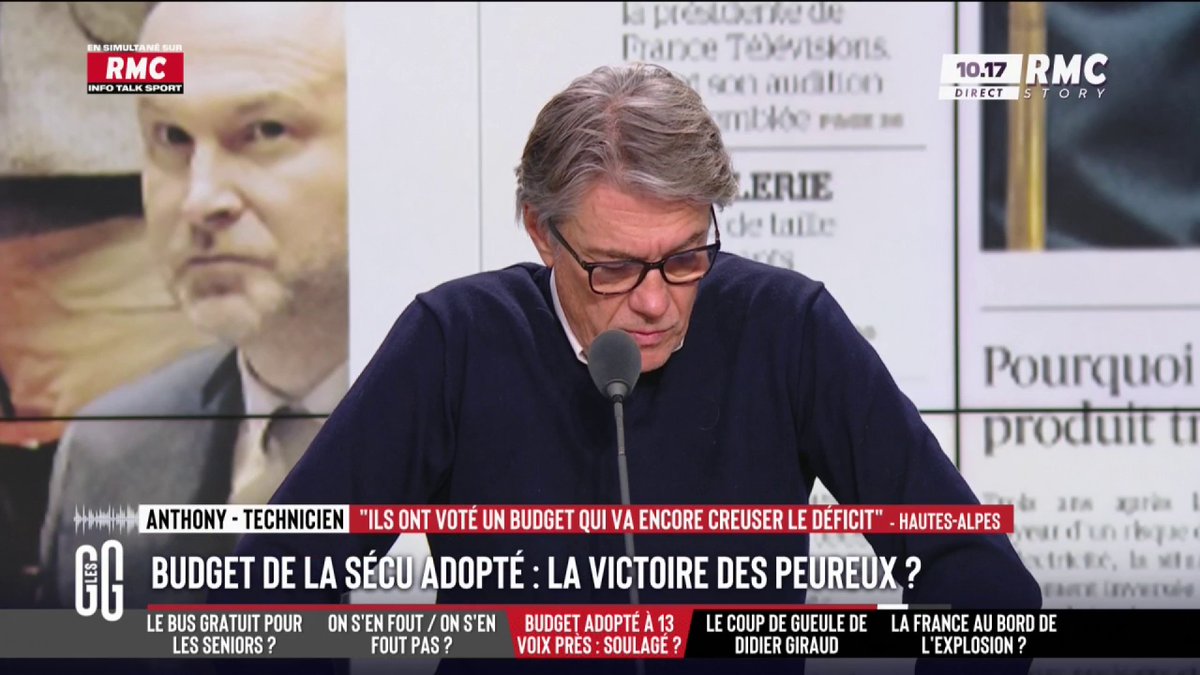 🗳️ Budget de la Sécu 📞 Anthony : "C'est la victoire des nuls ! Il faut un Milei pour passer la tronçonneuse ! On se fait matraquer tout le temps ! Citez-moi un pays où le communisme a marché... parce que là, c'est du communisme qu'on a ! Ils sont biberonnés aux aides" #GGRMC