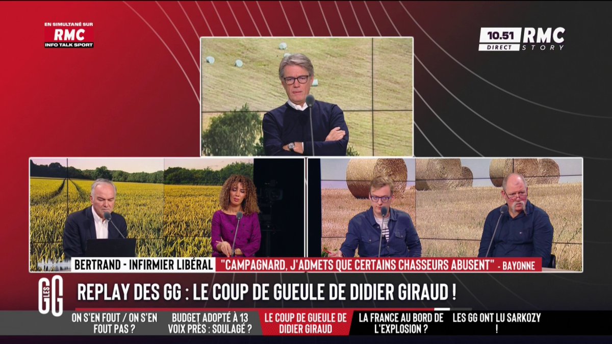 🦌 "Les chasseurs nous gonflent" : retour sur les propos de Charles Consigny 📞 Bertrand : "Souvent, je m'invective avec quelques chasseurs car ils sont à 50m de la maison et ça tire à tout-va ! Et je suis d'autant moins rassuré quand je les vois picoler à 10h30..." #GGRMC