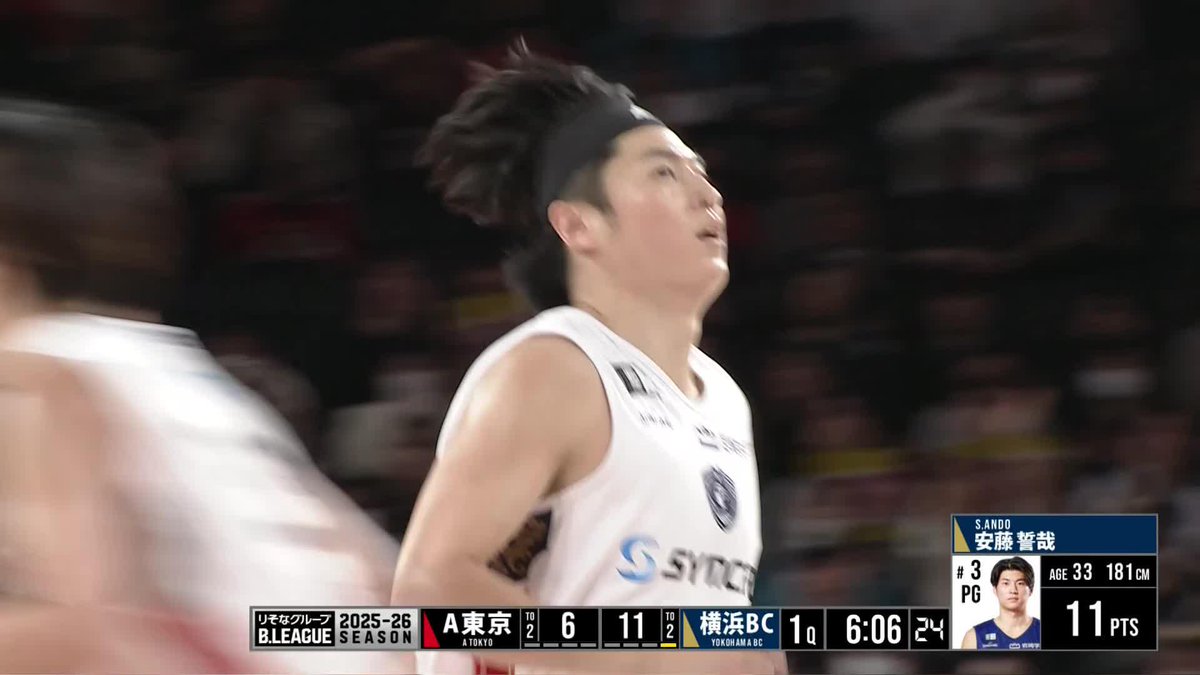 今日の安藤誓哉は止められない🥶🥶🥶 ここまでチームの全得点をマーク!! Seiya Ando 横浜ビー・コルセアーズ 📡バスケットLIVEで生配信中 #Bリーグ #りそなグループ