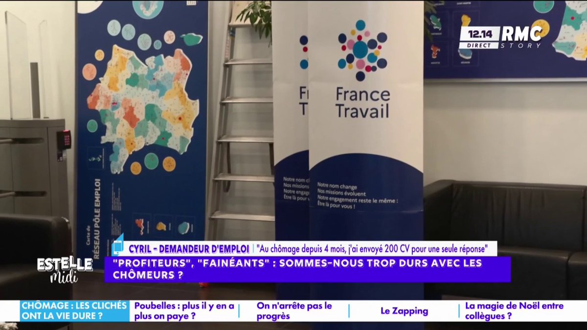 💬 Chômage 📞 Cyril : "J'ai envoyé 200 CV, je n'ai reçu qu'une seule réponse ! Je suis ancien cadre commercial, je nettoie des sanitaires ! Le problème n'est pas les chômeurs mais les employeurs ne répondent pas aux CV car ils voient que vous avez 52 ans..." #EstelleMidi
