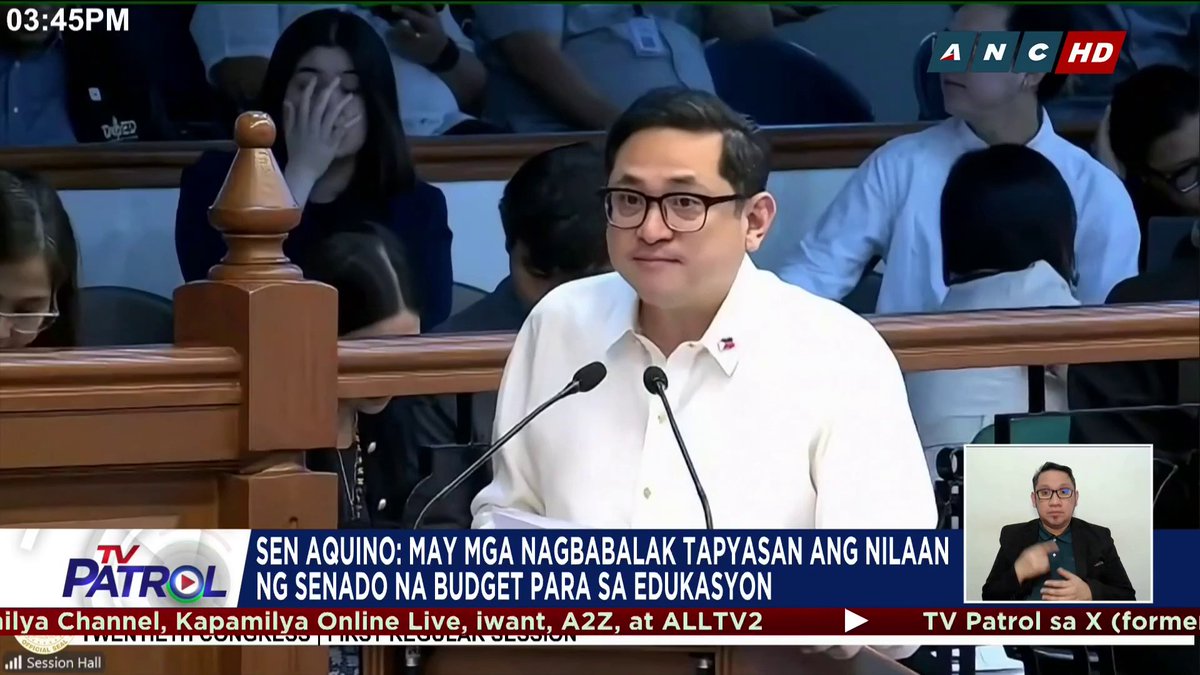 Ibinunyag ni Senator Bam Aquino na may nakikialam sa panukalang 2026 budget para sa edukasyon.