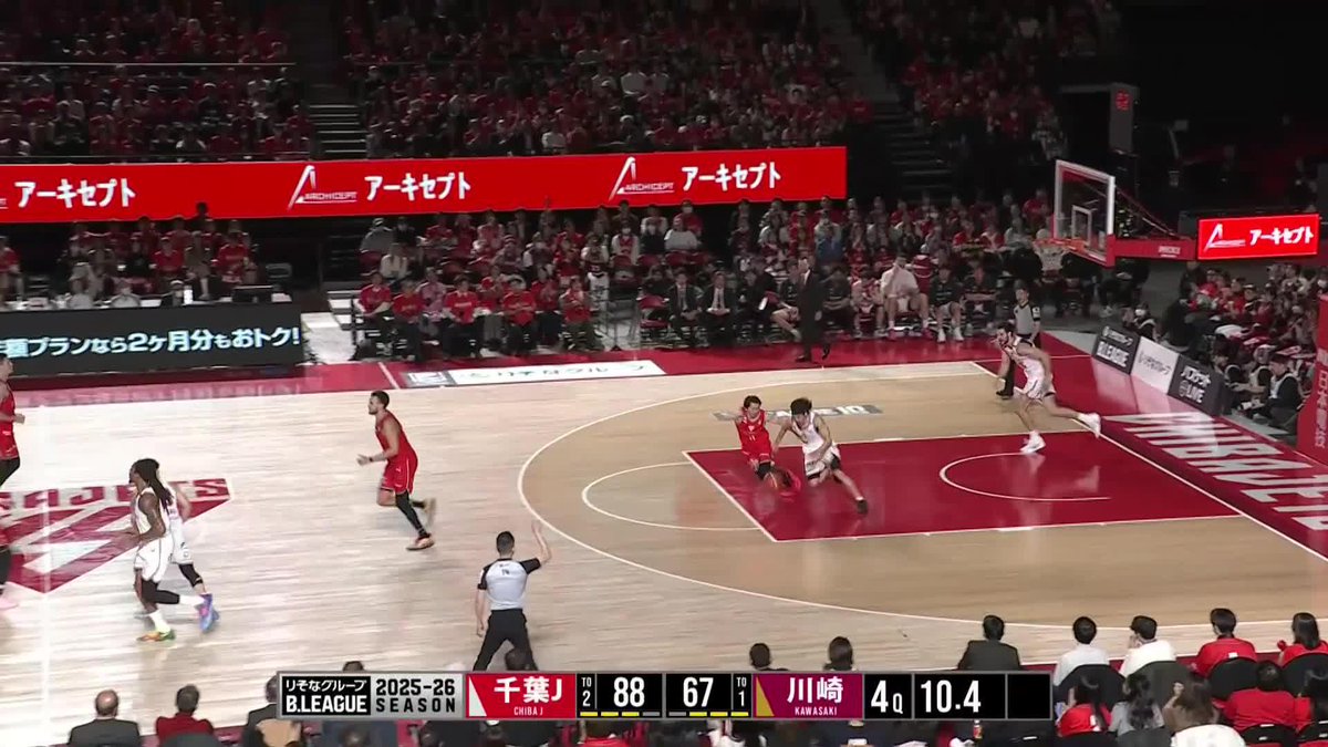 【試合終了】 りそなグループ B.LEAGUE 2025-26 B1リーグ戦 第13節(21/60) 88 千葉ジェッツ 69 川崎ブレイブサンダース ボックススコア