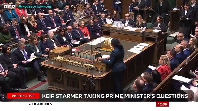 Last year the government "promised to recruit 13,000 more police officers, how’s that going?”, asks Kemi Badenoch Keir Starmer says the Tories left the criminal justice system "utterly broken” #PMQs
