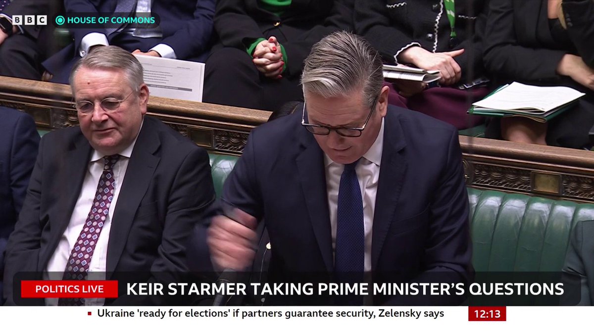 Kemi Badenoch asks if it's time for the prime minister to admit "Labour isn't working" Keir Starmer responds by saying so many people are leaving the Conservative Party because "they know there's absolutely no reason to stay" #PMQs