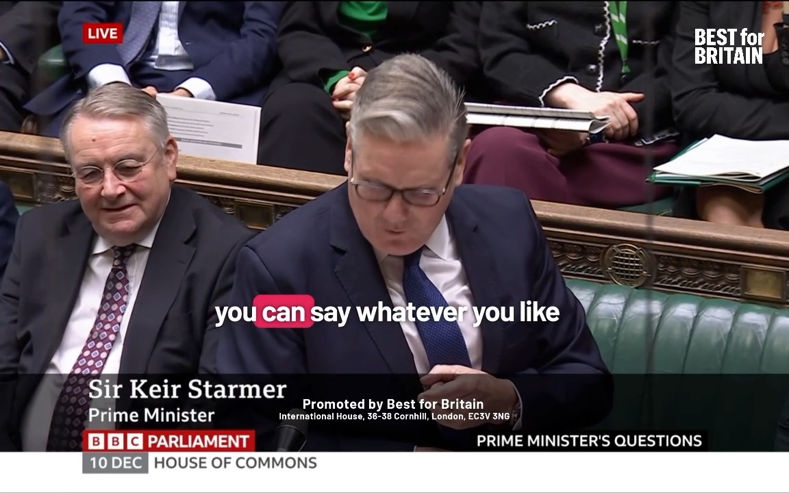 Keir Starmer challenges Kemi Badenoch at PMQs. "She's living proof - you can say whatever you like when nobody is listening to anything you have to say." "She's got no credibility on the economy." "She still believes that Liz Truss was 100% right."