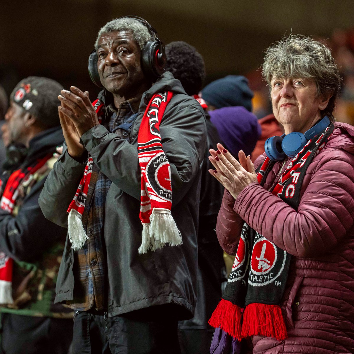 A touching tribute for Norman Barker at The Valley ❤️ #cafc