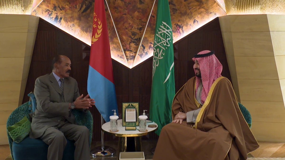 ولي العهد الأمير محمد بن سلمان يلتقي رئيس إريتريا