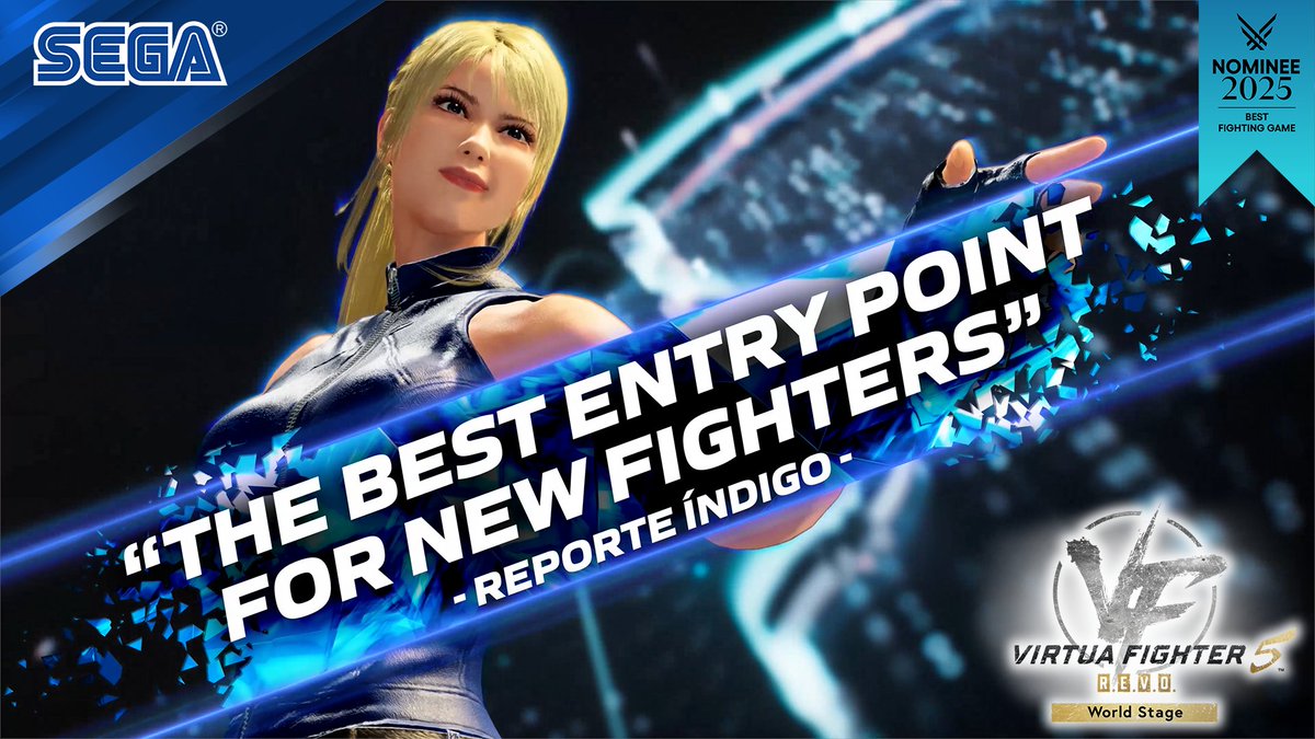 Nominated for The Game Awards 2025 - Best Fighting Game. Virtua Fighter 5 R.E.V.O. World Stage is the ULTIMATE pure martial arts experience. See why critics are calling it a triumph. AVAILABLE NOW on PS5, Xbox Series X|S and Steam