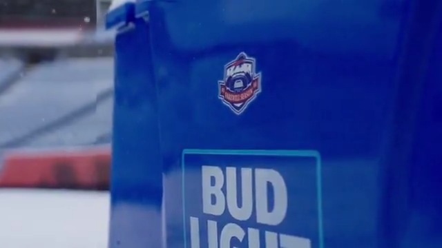 From Orchard Park to Bud Light’s cans. Introducing Blizzard Brew, made with purified snow from Highmark Stadium for one last taste of Bills Mafia tradition. Bud Light | Get yours Week 18: