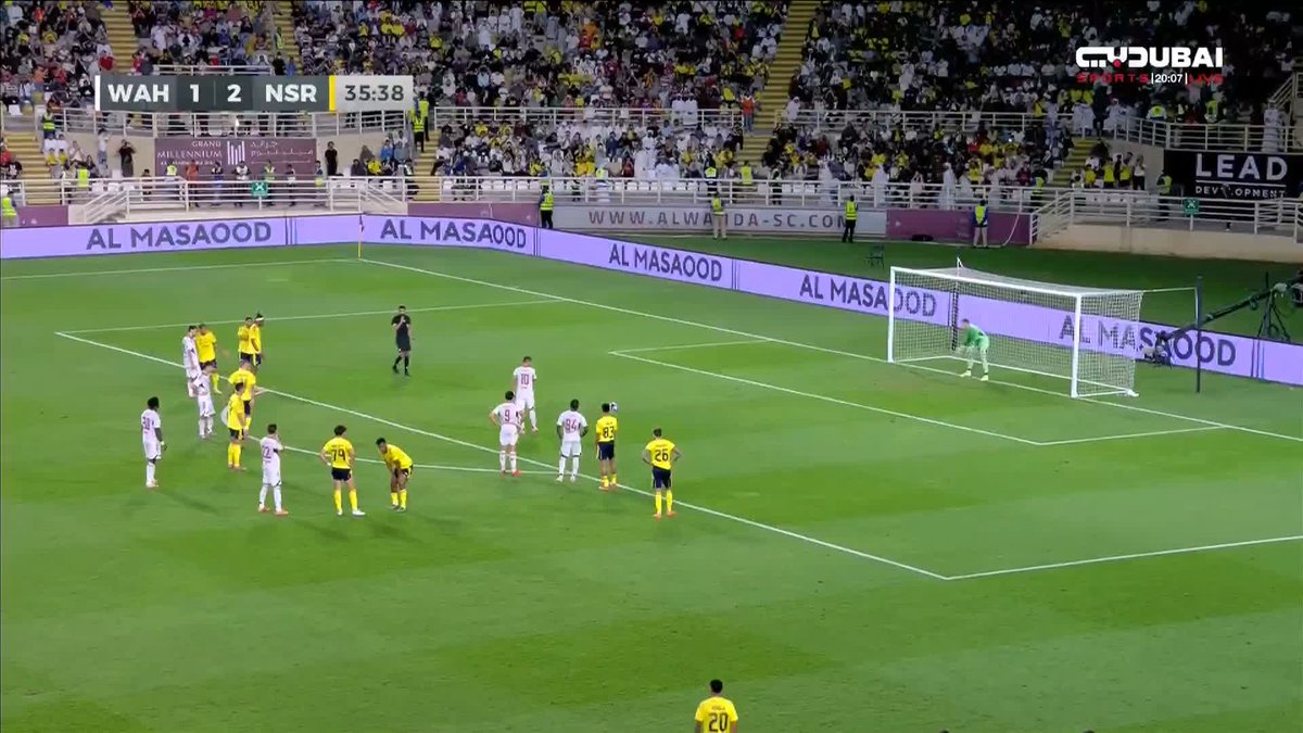 ⚽️ هـــدف تاديتش يدرك التعادل لأصحاب السعادة من ضربة جزاء #الوحدة: 2⃣ #النصر: 2⃣ #دبي_الرياضية