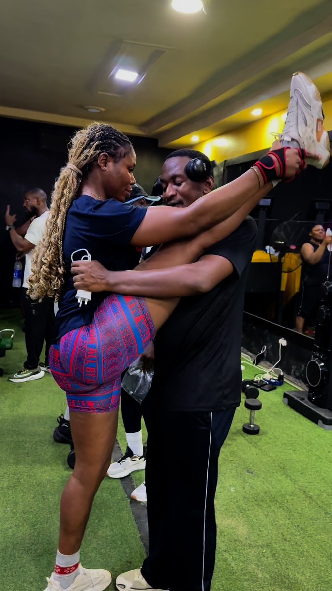 your serious girlfriend and her gym instructor 🙂