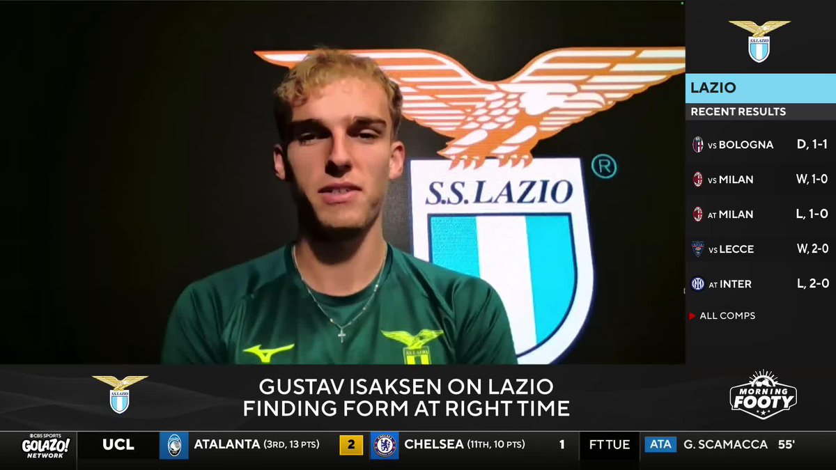 "We don't have the biggest superstars, so we have to be a really good collective... We work really hard for each other." Lazio forward Gustav Isaksen weighs in on his side's season so far and where the team can improve 💪
