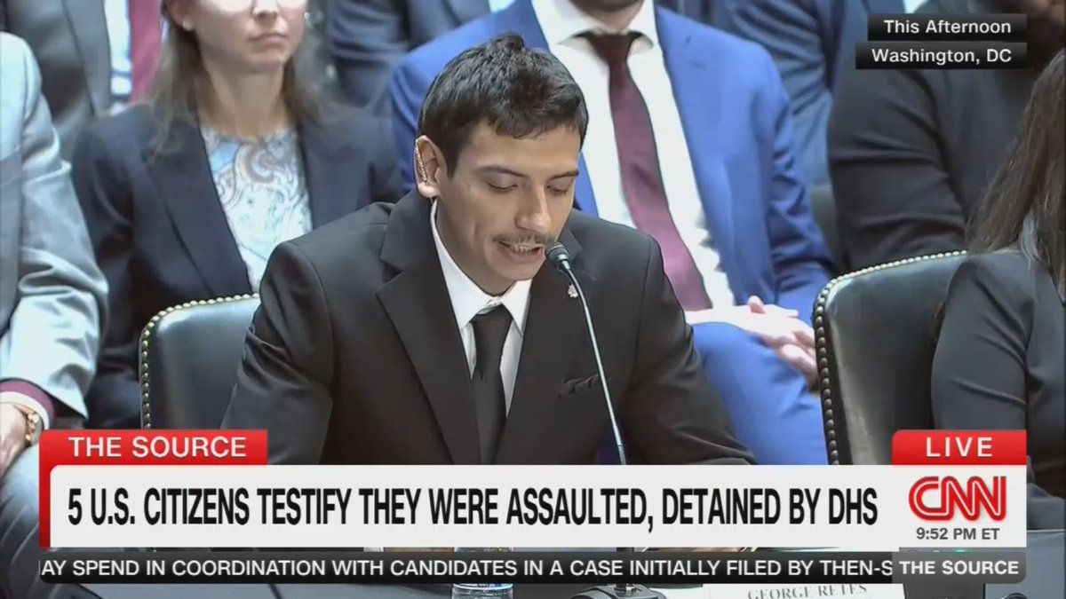 Veteran detained by ICE: I identified myself as a US citizen and a veteran, but that didn't matter. Agents smashed my window, sprayed tear gas and pepper spray into my car, dragged me out. Even after I complied, I was taken to a detention center and held for 3 days without charges. No phone call, no lawyer, no medical care, even though my skin burned from the chemicals.