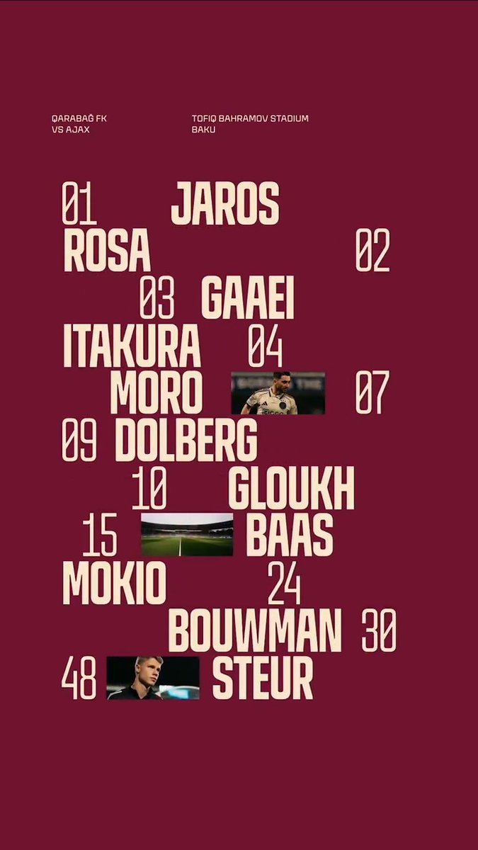 The Ajacieden to take on Qarabağ 🫡 #UCL #qaraja