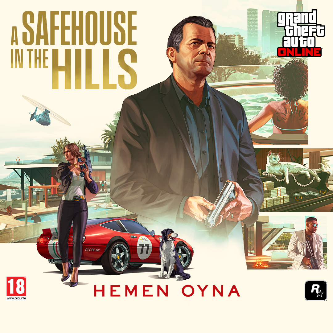 Statü her şeydir. Yeni saray yavrusu malikanenle şehrin elitleri arasında hak ettiğin yeri al. GTA Online: A Safehouse in the Hills çıktı.