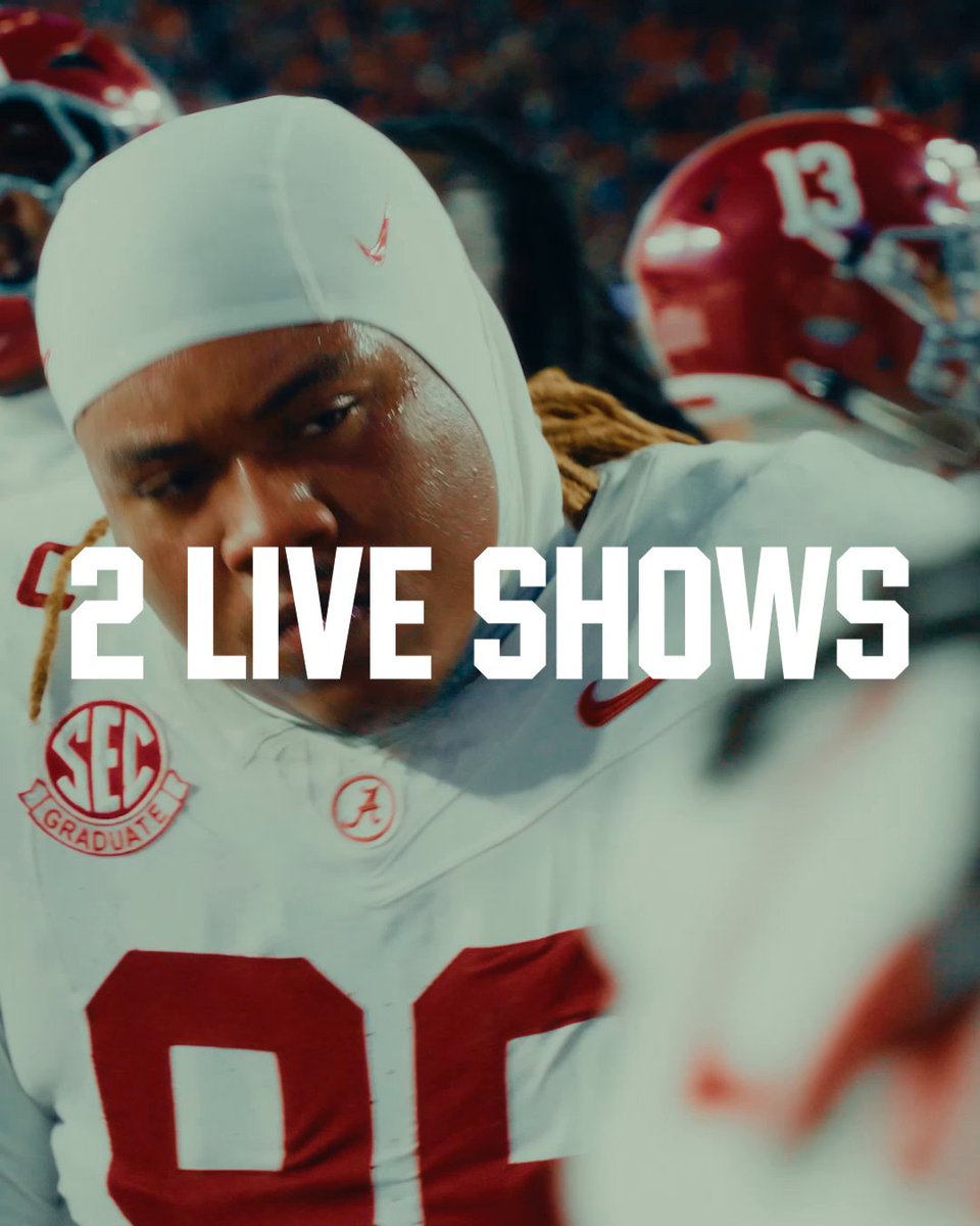 Two days. Two shows. Next week, we're heading to Norman on Friday and College Station on Saturday for the first round of the College Football Playoff! 🤩