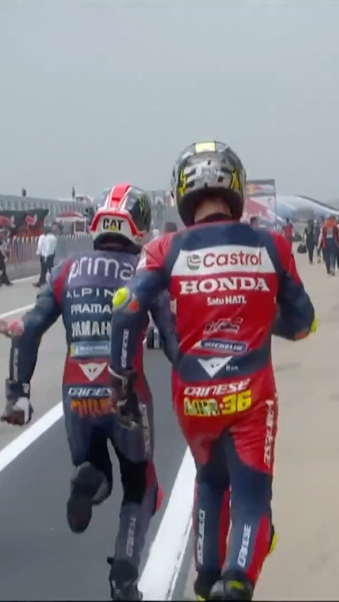 Absolute chaos on the grid ๐ฑ Mind games and mayhem as Marc Marquez made a last minute bike switch that caught the entire paddock off guard at the #AmericasGP ๐ #MotoGP | #2025Recap