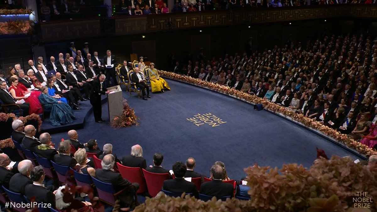 “It is László Krasznahorkai’s greatness as a writer to have succeeded in combining an artistic gaze, entirely free of illusion, that sees through the fragility of the orders established by man, with an unwavering faith in the power of literature.” Anders Olsson, member of the Swedish Academy and Chair of the Nobel Committee for Literature, addresses this year's literature laureate . Watch the very moment Krasznahorkai receives his prize - congratulations!