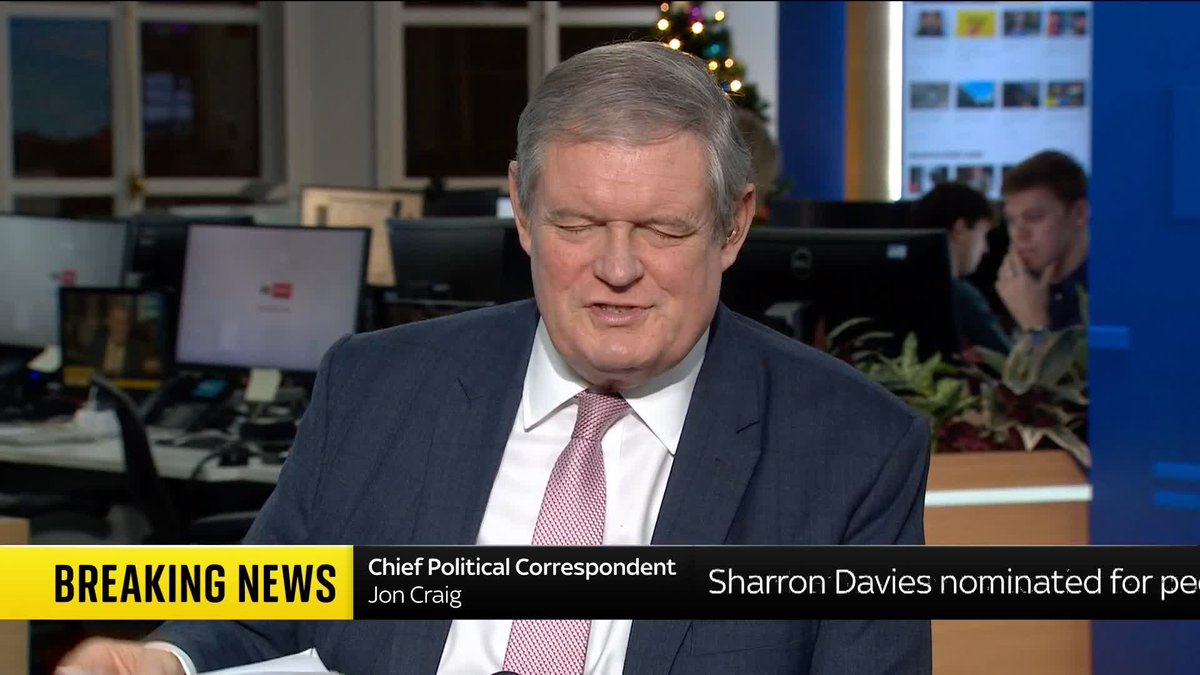 BREAKING: Sharron Davies has been nominated for peerage. Chief Political Correspondent Jon Craig has the latest from Westminster. 📺 Sky 501, Virgin 602, Freeview 233 and YouTube