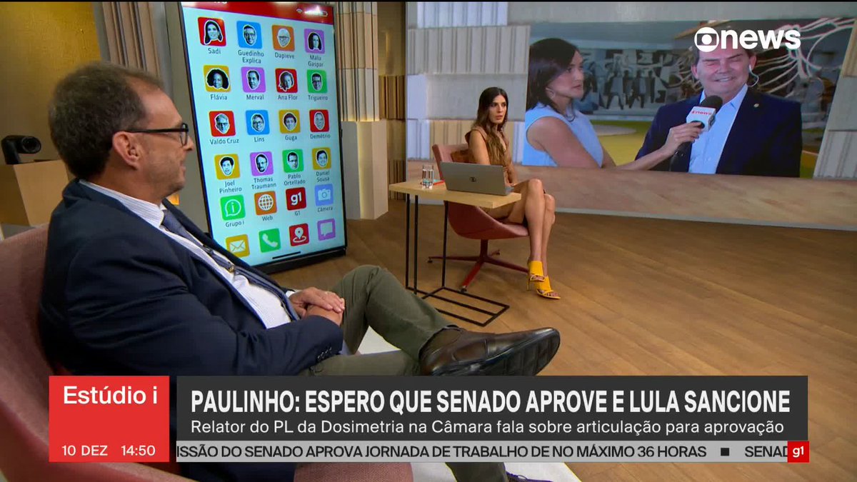 "Não tem possibilidade de beneficiar criminosos", diz Paulinho da Força, relator do PL da Dosimetria. ➡ Assista na #GloboNews : #Estudioi