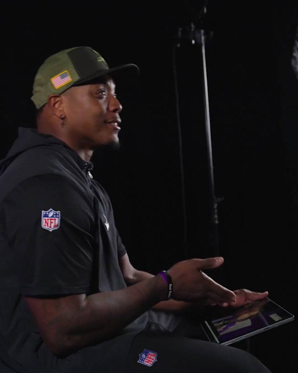 "I hope she knows why I do the things that I do. It's not for me, but it's for my family, my kids, to treat people the same way my parents taught me to treat people." CJ Ham's response to his daughter's Walter Payton Man of the Year video is everything. 💜 #WPMOYChallenge