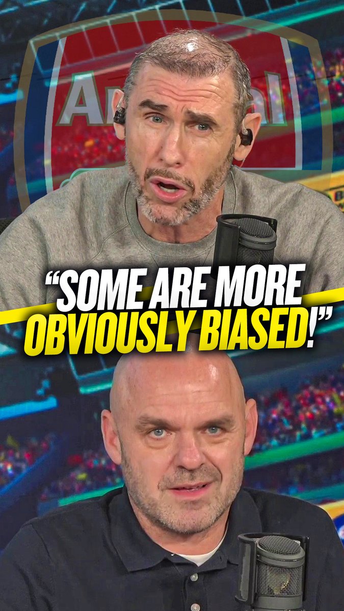 🙏 "I don't think you can be completely unbiased when you have an affinity for a club!" 😬 "Some are more obviously biased... Martin finds it really difficult to be critical of Arsenal!" Danny Murphy reacts to people criticising Martin Keown for being biased towards #AFC! 🎙️