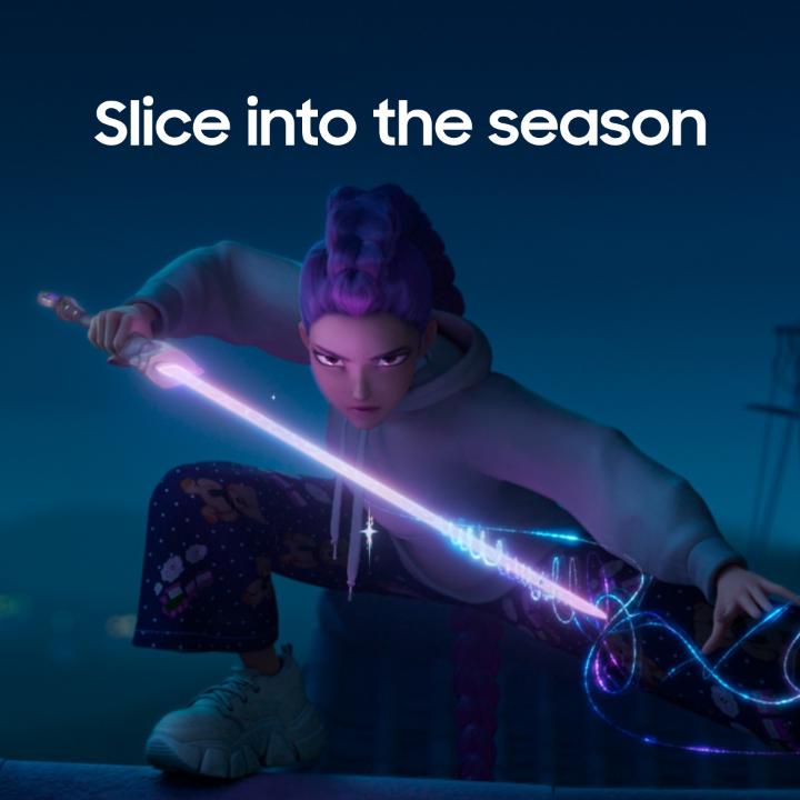 Slice into the festive season and unfold the holidays with #GalaxyZFold7. Watch KPop Demon Hunters, only on Netflix. #GalaxyAI #AIPhone Learn more:
