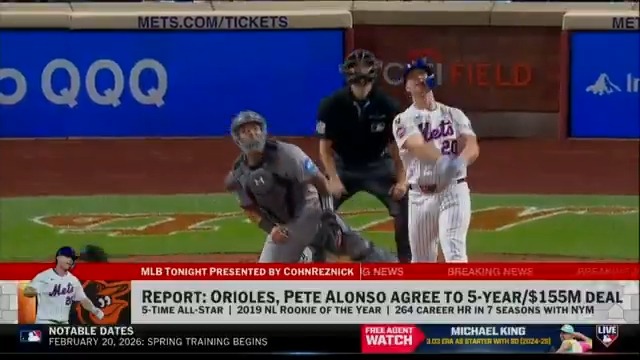 The Mets reportedly lose Edwin Díaz to the Dodgers and Pete Alonso to the Orioles in back-to-back days. Jon Heyman breaks down how it all came together for Alonso and Baltimore. MLB Tonight + CohnReznick