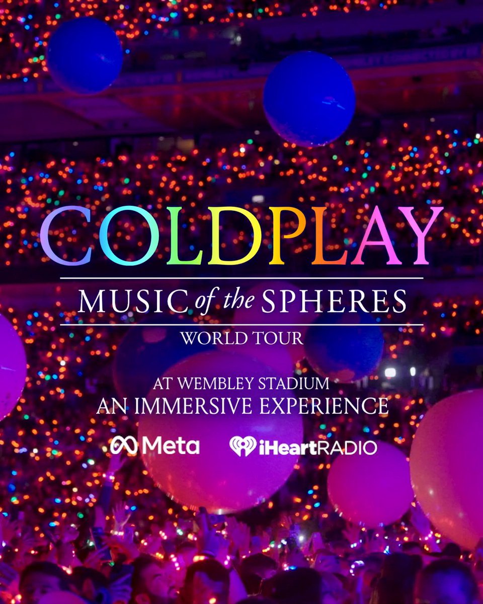 Mark your calendars 🗓️ 12/30, 11am PT—check out Coldplay Music of the Spheres World Tour: An Immersive Experience! RSVP now