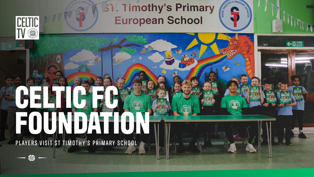 🍀 James Forrest, Arne Engels, Liam Scales and Reo Hatate joined the Foundation yesterday to Share the Spirit of Christmas with some local children at St. Timothy’s Primary School! 📺 Watch now 👇 Celtic Football Club | #ChristmasAppeal2025