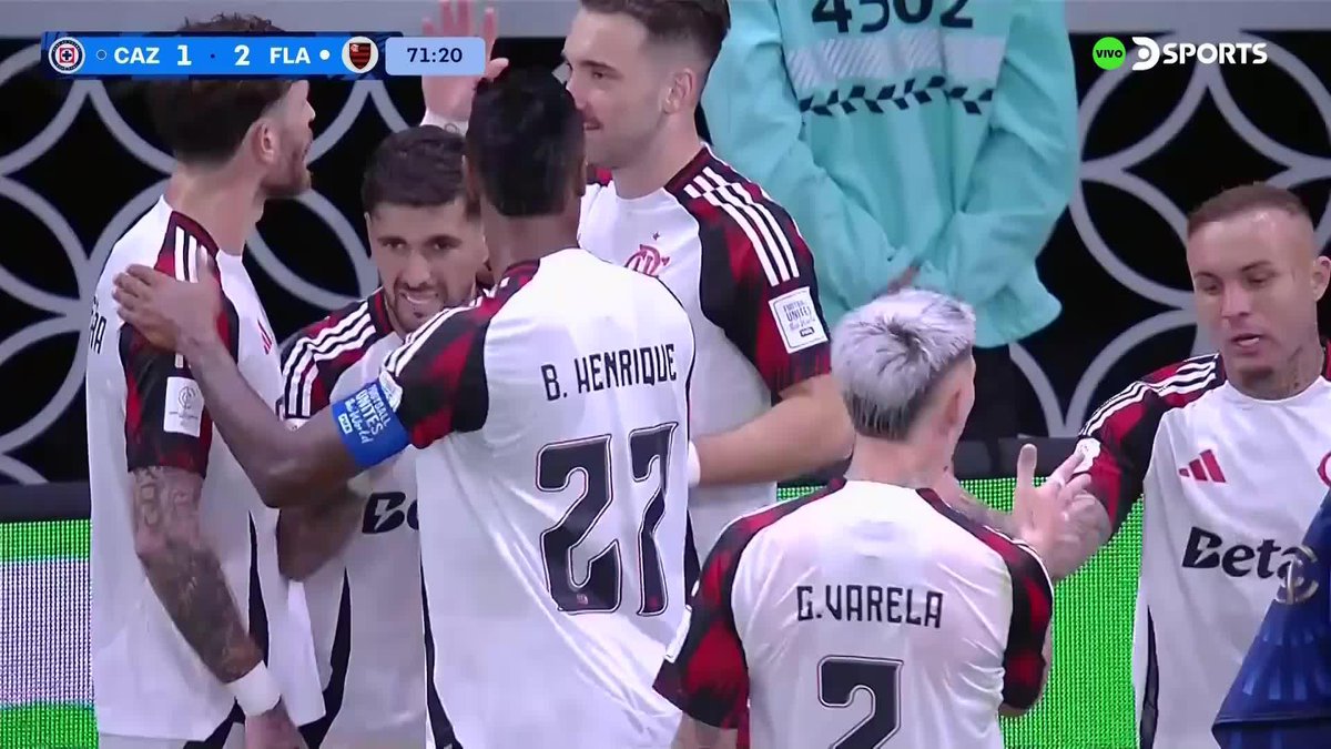 🇧🇷🇺🇾 GIORGIAN DE ARRASCAETA PONE EL 2-1 PARA FLAMENGO, ASÍ.