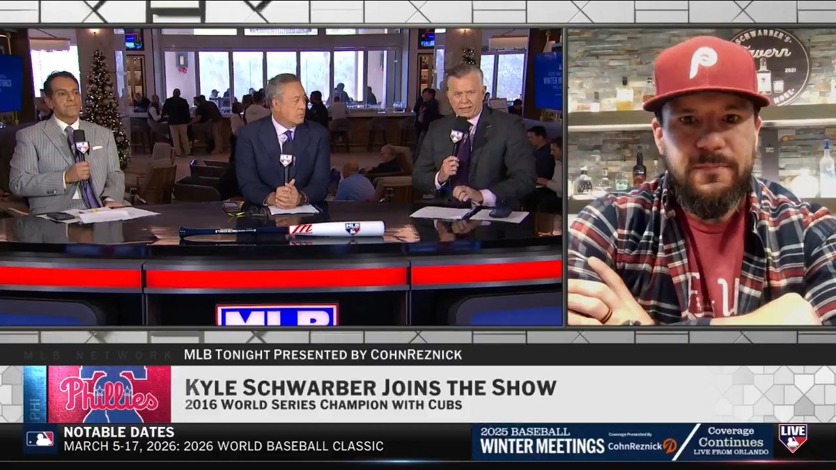 "There's a lot of unfinished business... I want to win a World Series in Philadelphia." Kyle Schwarber shares why he re-signed with the Philadelphia Phillies and the love he has for the fanbase. MLB Network + CohnReznick
