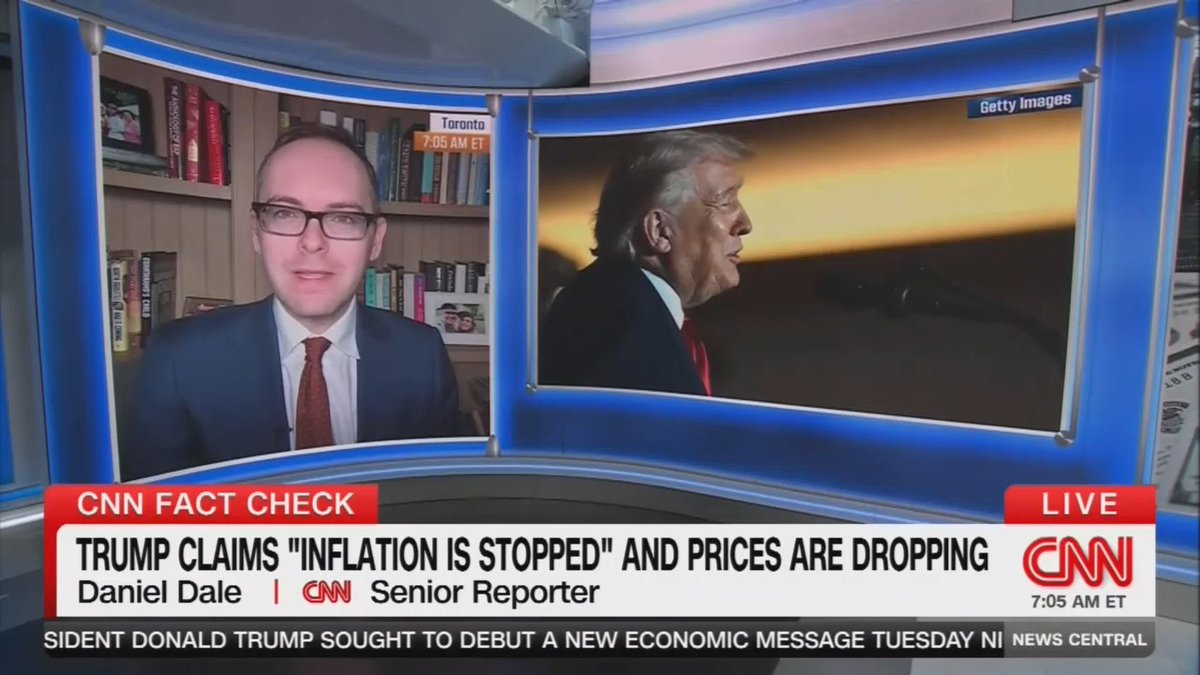 CNN fact checks Trump's speech in Pennsylvania: "He said prices are down. Clearly, prices are not down. We have a 2.7% increase in grocery prices... He claimed again that he has ended 8 wars, even though the list he recited includes two situations that were never wars at all during the Trump presidency."