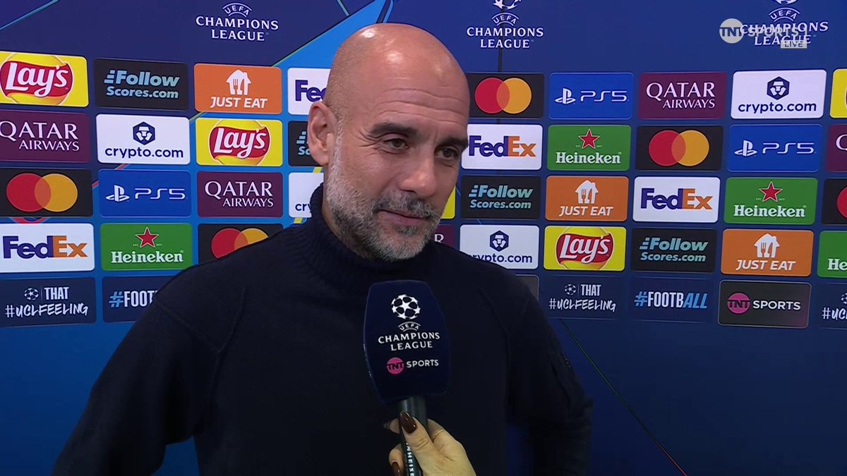 "Intimidation is just in your head...It's just a football game!" Pep Guardiola is relishing another huge night in Madrid 🙌 TNT Sports &amp; discovery+ UK | Jules Breach