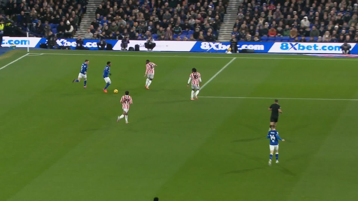 What a goal from Jaden Philogene to give Ipswich an early lead against Stoke 💫