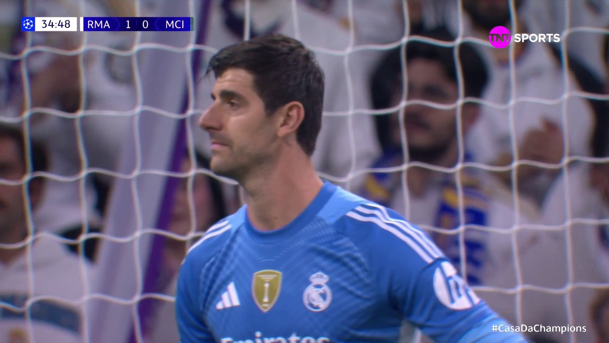 O rebote de Courtois e o gol de O'Reilly. Real Madrid 1x1 Manchester City. 🎥 TNT Sports BR