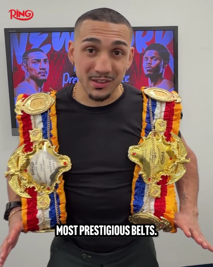 The reigning Ring Magazine champion Teofimo Lopez with praise for "the most prestigious belts" ๐ Teofimo will defend his junior-welterweight title against Shakur Stevenson ๐ช The Ring VI | Exclusively on DAZN | Jan 31st in NYC ๐ฅ