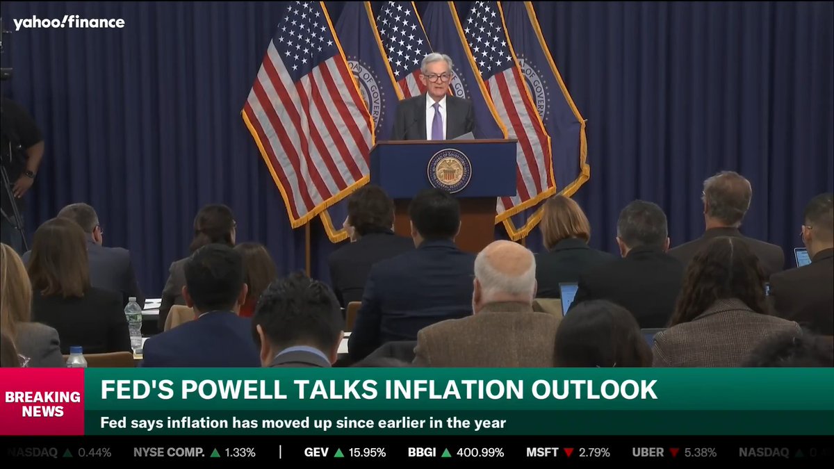 Reporter: "I'm wondering if you've given any thought to what you want your legacy to be." Fed chair Powell: "I really want to turn this job over to whoever replaces me with the economy in really good shape, that's what I want to do."
