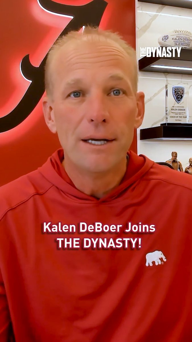How is Alabama Football head coach Kalen DeBoer keeping his team focused as they head into the CFP? We talk to him about that and much more on a special episode of THE DYNASTY! Check it out on Thursday morning wherever you get your podcasts. #RollTide