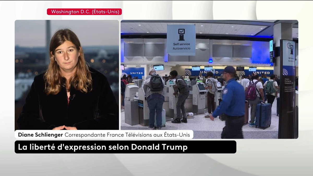 🔴 🗣️ "Aucun étranger n'est le bienvenu, y compris les visiteurs", explique notre correspondante aux États-Unis Diane Schlienger. L'administration Trump veut avoir accès aux historiques des réseaux sociaux des touristes exemptés de visa. Loïc de La Mornais #SurLeTerrain #Canal16
