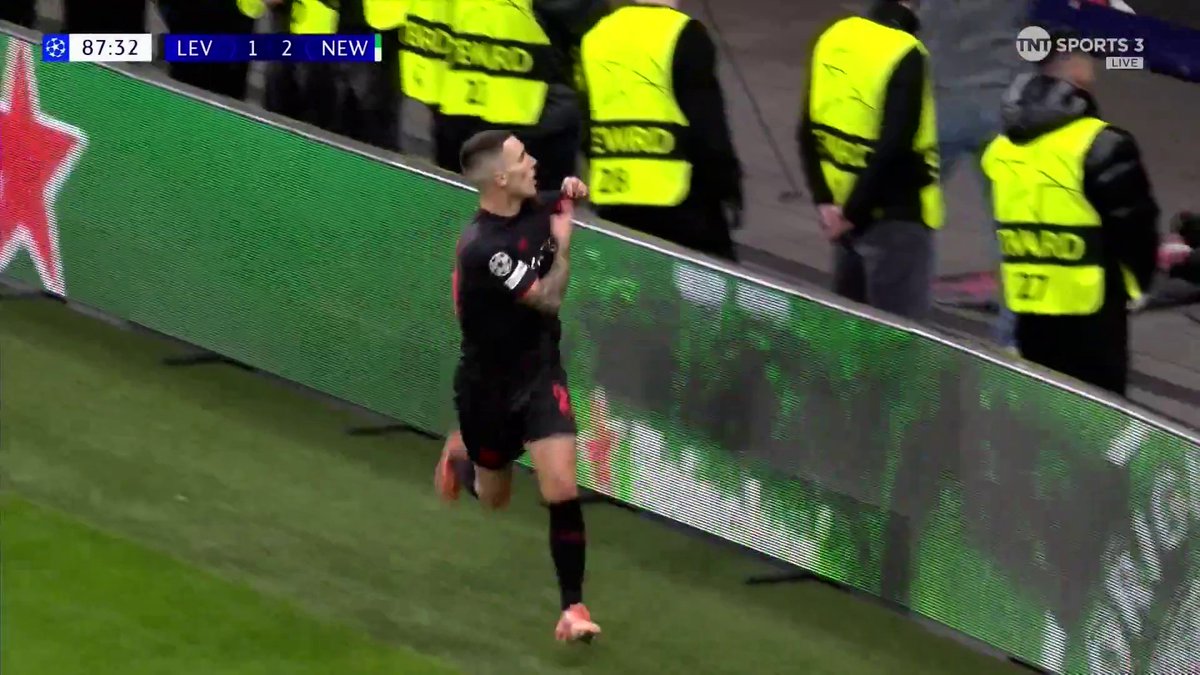 Heartbreak for Newcastle 💔 Leverkusen leave it late as Alejandro Grimaldo levels the scores ⚽️ TNT Sports &amp; discovery+ UK