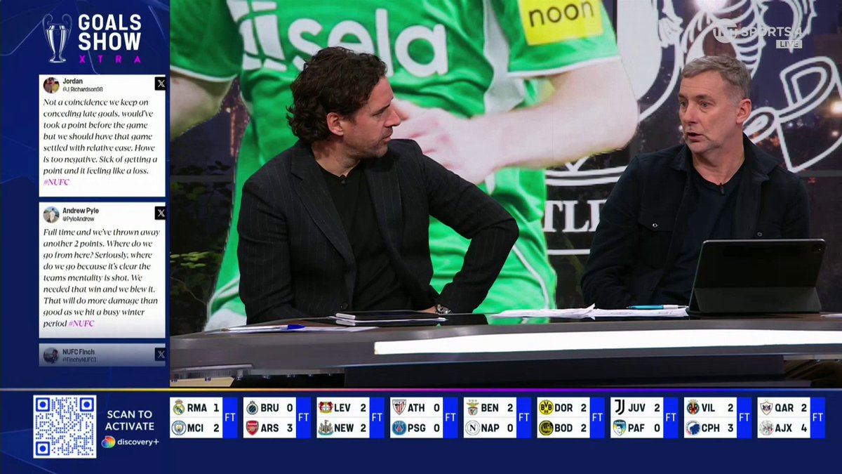 "I thought they got lucky with the penalty" 🗣️ An honest assessment from Don Hutchison as he and Owen Hargreaves analyse Newcastle's 2-2 draw with Bayer Leverkusen. 🎙️ Matt Smith 📺 TNT Sports &amp; @discoveryUK