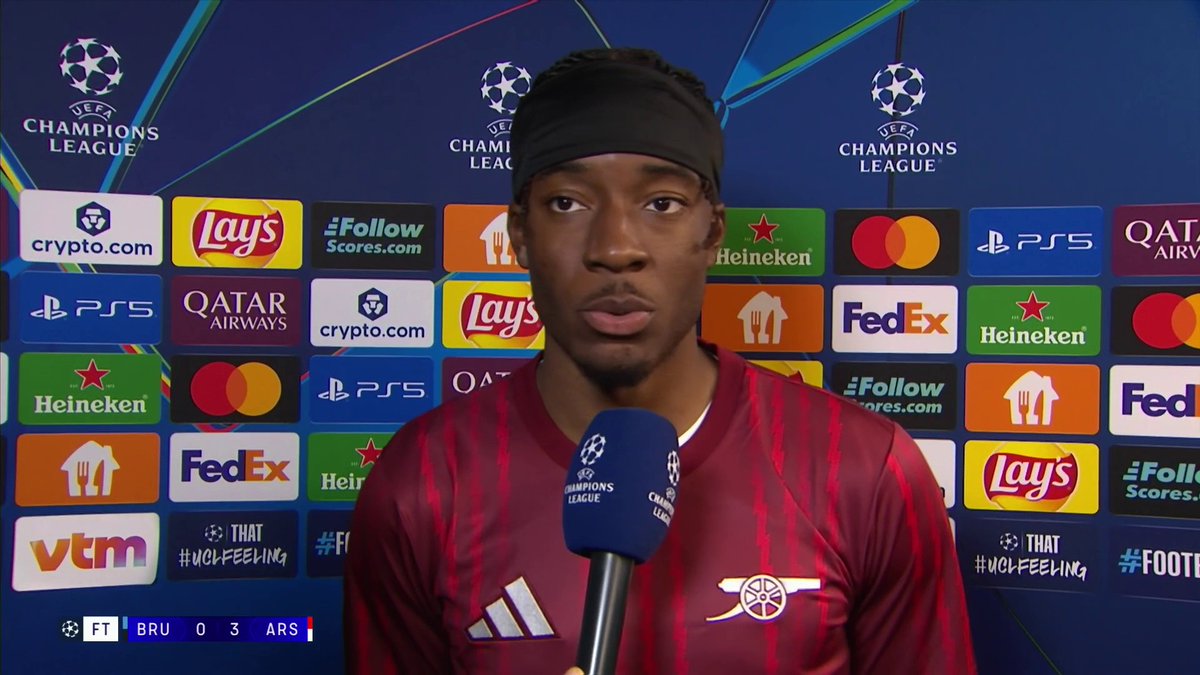 "We want each other to do well... it's about all of us as a collective." Noni Madueke explains how the squad harmony breeds chemistry and success at Arsenal ❤️ TNT Sports & discovery+ UK | Liam MacDevitt