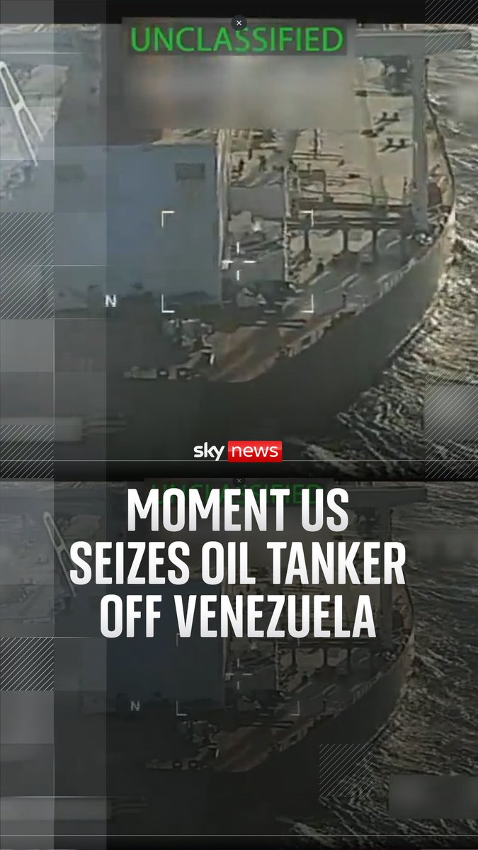 The US has intercepted and seized a sanctioned oil tanker off the coast of Venezuela, Donald Trump has said. It marks the latest escalation from the Trump administration, which has in recent months ramped up pressure on Venezuelan President Nicolas Maduro.