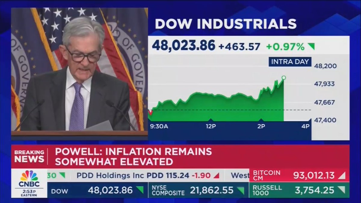 BREAKING: In a stunning moment, Fed Chair Jerome Powell just made clear that Donald Trump has cost the US economy 20,000 jobs a month from April to September. This is insane.